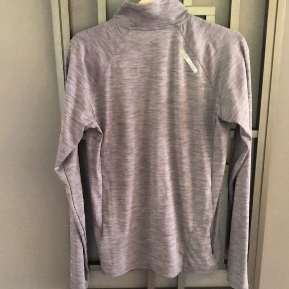 Under Armour heathered three-quarter zip mock long sleeve top size L - Picture 4 of 5